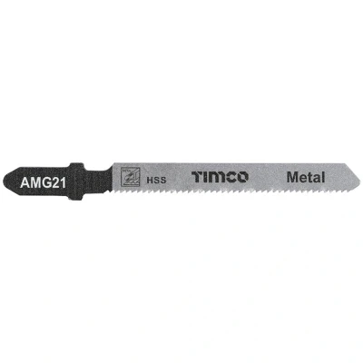 Image of 3x TIMCO Jigsaw Blades Metal Cutting HSS T218A AMG21 Pack of 5