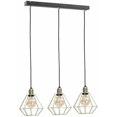 Image of Como Bar Pendant Ceiling Light Gold, 60cm, 3x E27