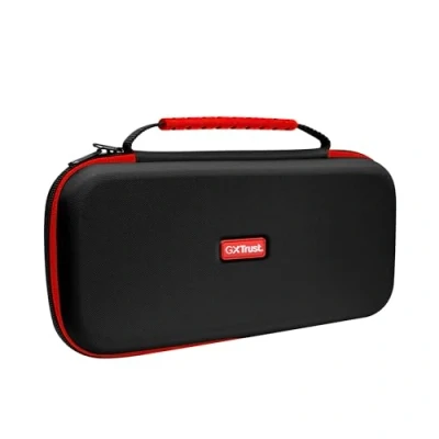 Image of GXTrust 1251 Case for Nintendo Switch 2, Anti Scratch with Shockproof Design, Carry Handle, Space 4 Joy Cons, Protective Hardcase Pocket Wrist Straps and 12 Games, Black