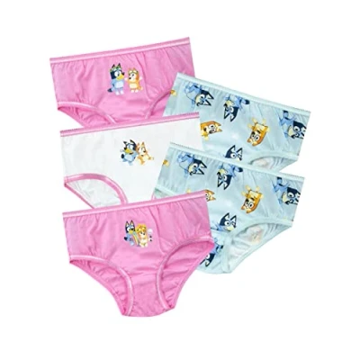 Image of Bluey Girls Underwear 5 Pack Multicoloured 18 24 Months