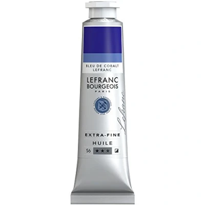 Image of Lefranc Bourgeois, oil based paint, Cobalt Blue, 40ml