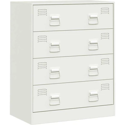 Image of vidaXL Sideboard White 67x39x83 cm Steel