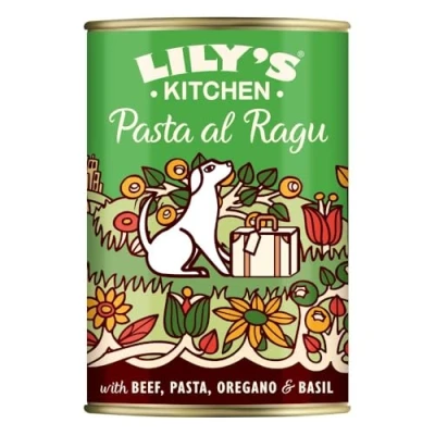 Image of Lily&#039;s Kitchen Dog Wet Tin Pasta al Ragu 6 x 400 g