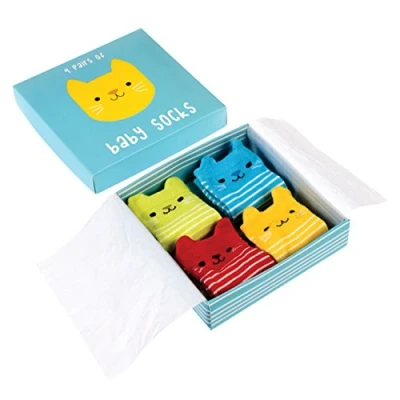 Image of Rex London Kitten Baby Socks (4 Pairs)