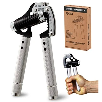 Image of GD Iron Grip EXT 90 Hand Strengthener Adjustable Gripper (25 to 90kg) Strength Trainer for Forearms, Wrist strengtheners Training Workout