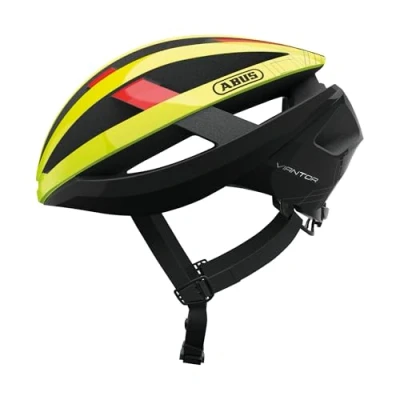 Image of ABUS Viantor Racing Bike Helmet Sporty Bicycle for Beginners Women and Men Yellow, Size M