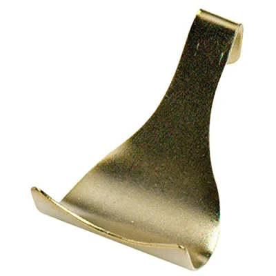 Image of Merriway® BH00086 (20 Pcs) EB Brass Plated Picture Rail Moulding Hook Pack of 20 Pieces