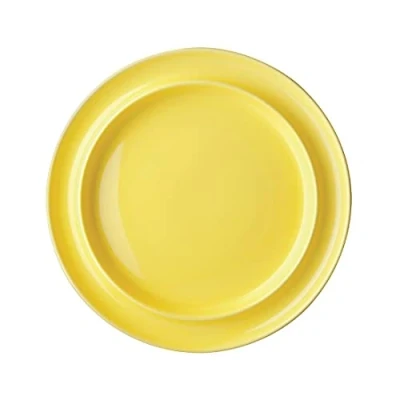 Image of Olympia Heritage Raised Rim Plates Yellow 253mm (Pack of 4)