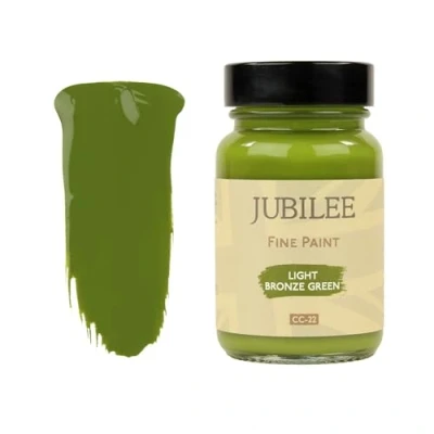 Image of Guild Lane Jubilee Fine Paint Light Bronze Green Furniture, Metal, Fabric, Glass &amp; More Indoor Outdoors Water Based Acrylic 60ml Jar