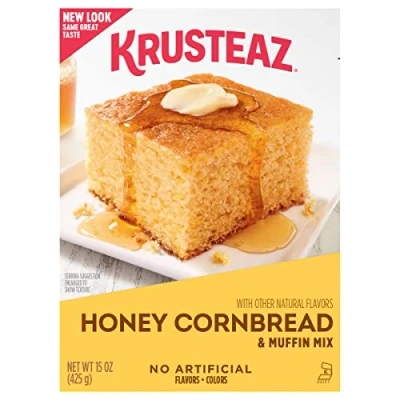 Image of Krusteaz Honey Cornbread and Muffin Mix, Made with Real Honey, 15 oz Box