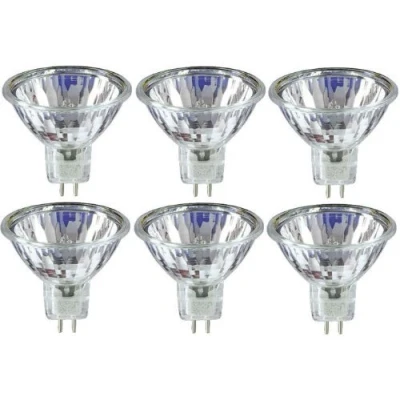 Image of 6 x STATUS 20W 12V Dichroic MR11 GU4 Halogen Lamp, Low Voltage Dimmable Reflector GU 4 Spot Light Bulbs, Cool Beam, 3 Years Life, 30 Beam Angle/ Flood
