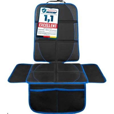 Image of LIONSTRONG® Children&#039;s Seat Pad Car Protector [ISOFIX Suitable] Cover Water Repellent Child Covers Universal Compatible (Blue)