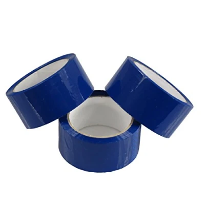 Image of Triplast 48 mm x 66 m Low Noise Packing Parcel Tape Blue (Pack of 6)