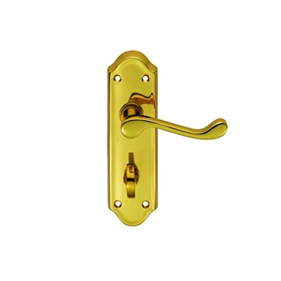 Image of Carlisle Brass DL18WC ASHTEAD Lever ON Backplate Bathroom 57MM C/C, Gold