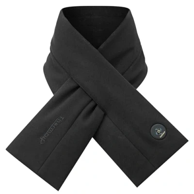 Image of Thermrup Far Infrared Heated Scarf with 3 Level Temperature Setting, Battery Operated, black, 100 cm