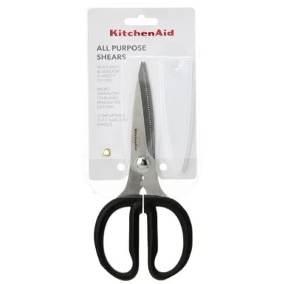 Image of KitchenAid Easy Grip Stainless Steel Kitchen Shears Black