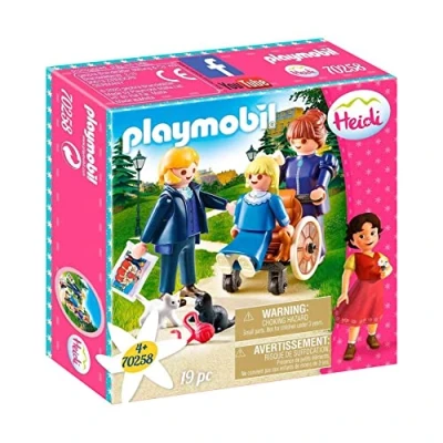 Image of Playmobil 70258 Clara with her father and Miss Rottenmeier, Fun Imaginative Role Play, PlaySets Suitable for Children Ages 4+