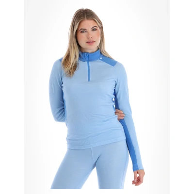 Image of Helly Hansen Women&#039;s LIFA® Merino Midweight Half Zip Base Layer Bright Blue