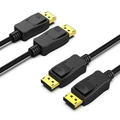 Image of BENFEI [VESA Certified DisplayPort to 10 Feet Cable 2 Pack, DP Male Gold Plated Cord, Supports 8K@60Hz, 4K@144Hz 120Hz, 2K@240Hz Compatible for Lenovo, Dell, HP, ASUS