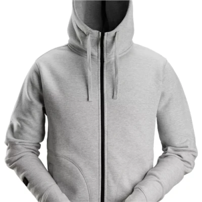 Image of Snickers AllroundWork Hoodie Full Zip Grey Melange XXXL