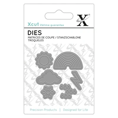 Image of Xcut (Docrafts Mini Paper Card Craft Metal Die (6 Pieces) Weather Icons