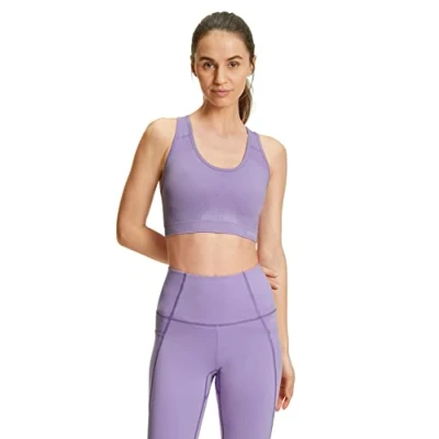 Image of FALKE Women&#039;s Madison Low Support W SB Breathable For Impact Activities 1 Piece Sports Bra, Purple (Lavender 8235), XS