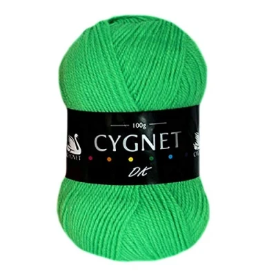 Image of Cygnet DK Double Knitting Acrylic Yarn / Wool 100g 6869 BRIGHT LIME
