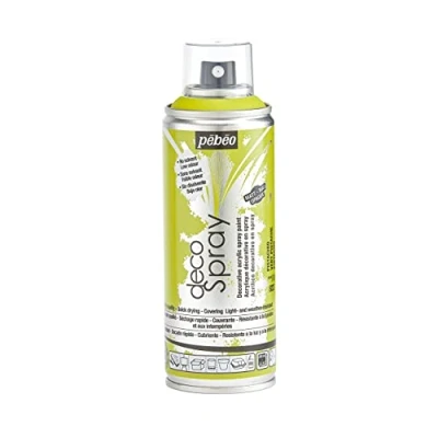 Image of PEBEO 200ml Decospray, Acrylic, Pistachio Green, 16.5 x 5.2 cm