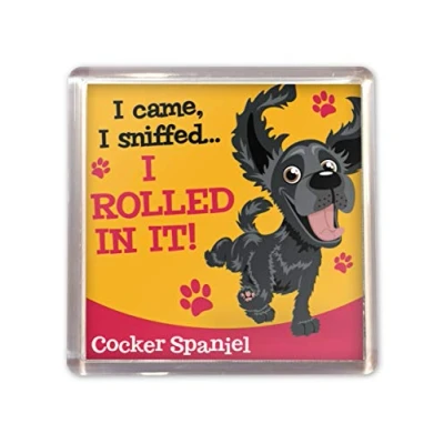 Image of Dog Magnet &quot;Cocker Spaniel (Black)&quot; by Paper Island Fridge