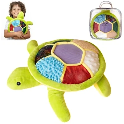 Image of ODOXIA Sensory Turtle Stuffed Animal Plush Toy Fidget for Kids Great Needs Animals Children Pillow
