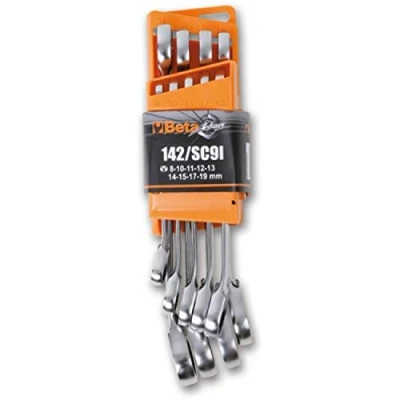 Image of Beta 1420087 Model 142 /SC9I Reversible Ratcheting Combination Spanners with Compact Support, 9 Pieces