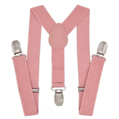Image of NestNook Kids Braces Y Shape Children Suspenders for Boys Girls (Darkpink)