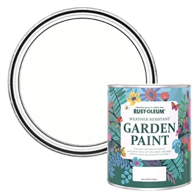 Image of Rust Oleum Chalky Finish Garden Furniture Paint Chalk White 750ml