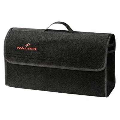 Image of Walser boot Bag Toolbag organiser Size L, Needle Felt Organiser, Car Bag, Storage 50x16x21 cm black