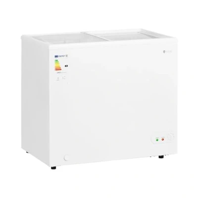 Image of Royal Catering RCFGDF 200 Freezer L with Glass Doors and Lock Large