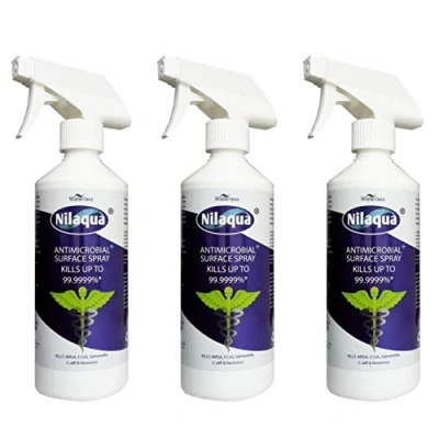 Image of Nilaqua Surface Spray, Super Strength Multipurpose Cleaner, Alcohol Free and Non Tainting 500ml Trio Pack