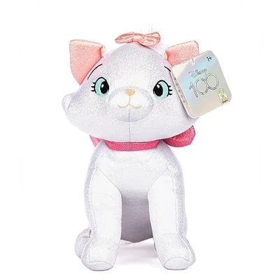 Image of Posh Paws 27124 Disney 100 12&quot; (30cm) Glitterball Aristocats Marie Anniversary Plush Soft Toy