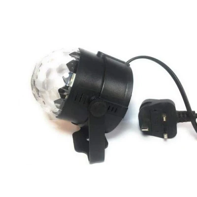 Image of MSC LED Rotating Disco Ball Mini Plug in Stage Light RGB Party Crystal Sound Activated Bulb 1 Pack