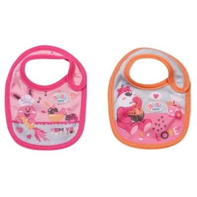 Image of BABY born Bib Accessories For 43 cm Dolls Toddlers Easy Small Hands, Creative Play Promotes Empathy &amp; Social Skills, 3 Years Up Includes 1 Bib, Pink