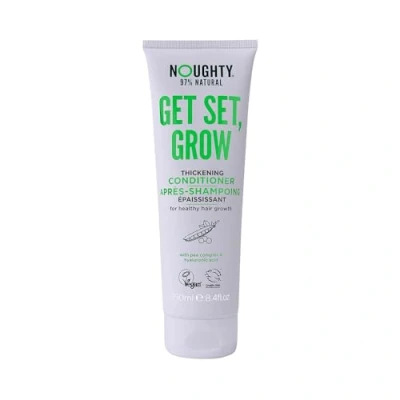 Image of Noughty 97% Natural Get Set Grow Hair Thickening Conditioner to Optimise Scalp Health, Stimulate Roots and Promote Growth, with Organic Garden Pea Sprouts Green Robusta Coffee Beans, 250ml
