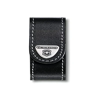 Image of Victorinox Black 7.3cm Leather Belt Pouch