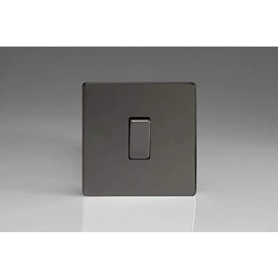 Image of Varilight 1 Gang 10A or 2 Way Rocker Light Switch Iridium XDI1S