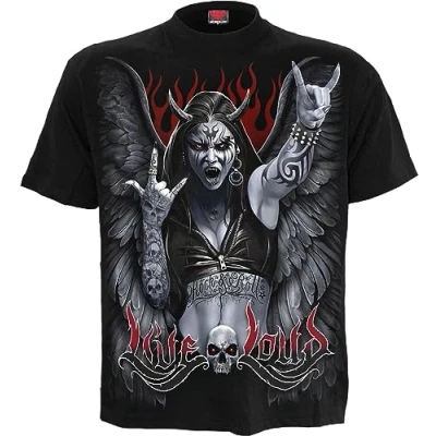 Image of Spiral Rock Loud T Shirt Black L