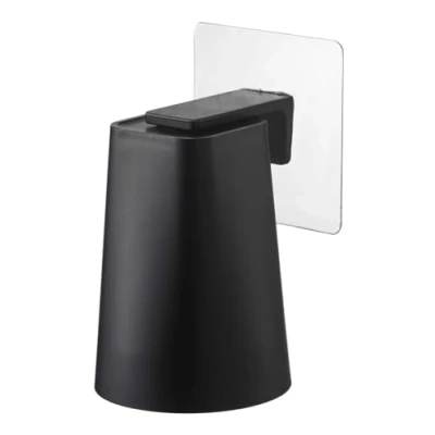 Image of YAMAZAKI Cup Magnetic Adhesive Hook: ABS Resin/Silicone/Polycarbonate/PET/Polyurethane Minimalist Design, Black, 7 x 9,5 (Tumbler) cm (LxBxH)