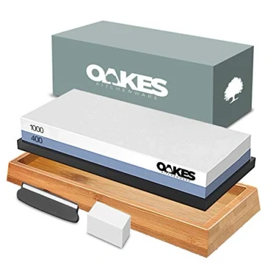 Image of Whetstone 400/1000 grit Course/ Med OAKES Sharpening Stone Gift Pack