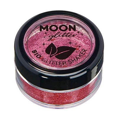 Image of Biodegradable Eco Glitter Shakers by Moon Pink Cosmetic Bio Festival Makeup for Face, Body, Nails, Hair, Lips 5g