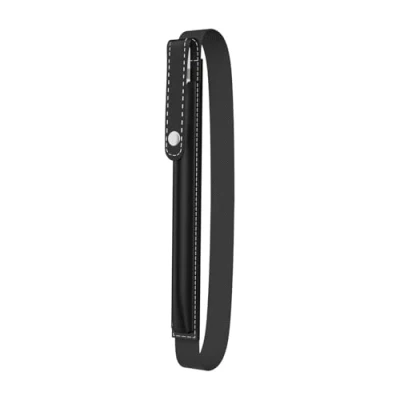 Image of MoKo Pencil Holder for Apple Pro, 1st/2nd Generation, (USB C), PU Leather iPad Sleeve Pouch with buckle &amp; Elastic Band attach to Case, Black