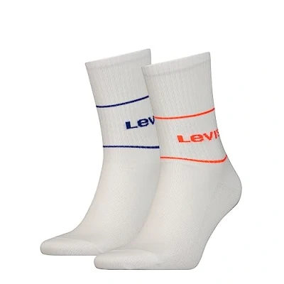 Image of Levi&#039;s SHORT SOCK, Red Blue Combo, 39/42 (pack of 2)
