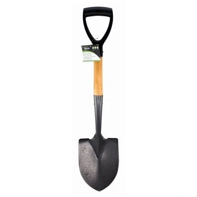 Image of Steel Round Head Micro Shovel with Wooden Handle By Green Blade