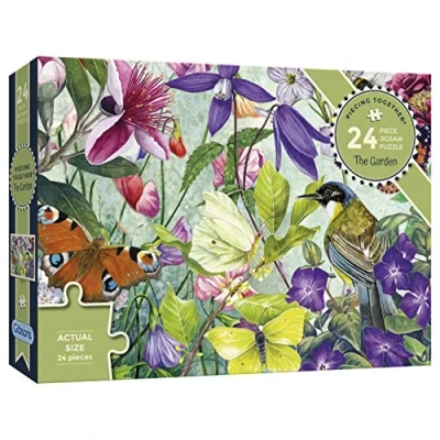 Image of The Garden 24 XXL Piece Jigsaw Puzzle Dementia Extra Large for Alzheimer’s Premium 100% Recycled Board Gift Elderly Grandparents Gibsons Games